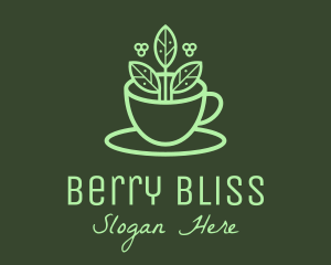 Herbal Tea Leaf Cup logo