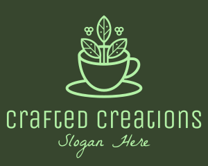 Herbal Tea Leaf Cup logo