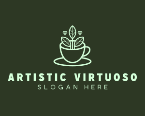 Herbal Tea Cup logo design