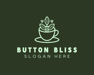 Herbal Tea Cup logo design