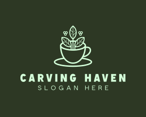 Herbal Tea Cup logo design