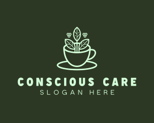 Herbal Tea Cup logo design