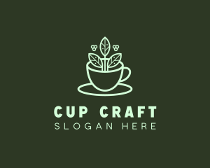 Herbal Tea Cup logo design