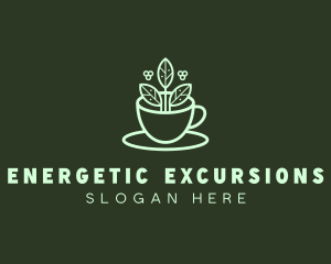 Herbal Tea Cup logo design