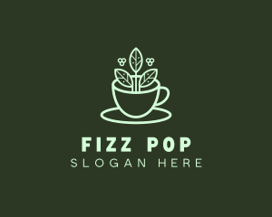 Herbal Tea Cup logo design