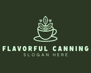 Herbal Tea Cup logo design