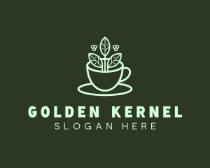 Herbal Tea Cup logo design