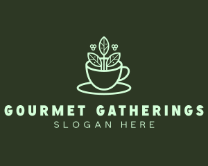 Herbal Tea Cup logo design