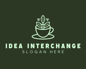 Herbal Tea Cup logo design