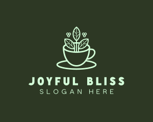 Herbal Tea Cup logo design