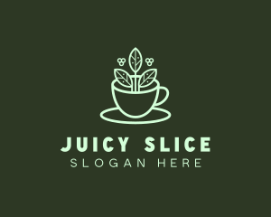 Herbal Tea Cup logo design