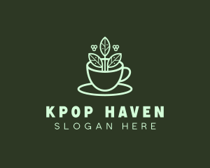 Herbal Tea Cup logo design