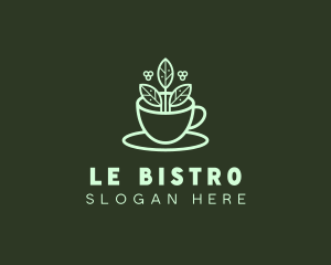 Herbal Tea Cup logo design