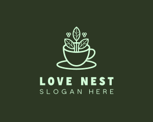 Herbal Tea Cup logo design