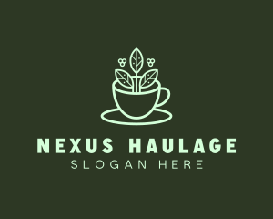 Herbal Tea Cup logo design