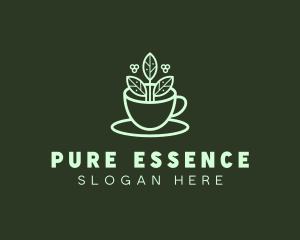 Herbal Tea Cup logo design