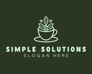 Herbal Tea Cup logo design