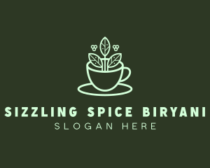 Herbal Tea Cup logo design