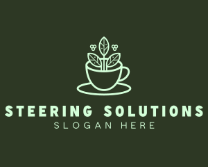 Herbal Tea Cup logo design