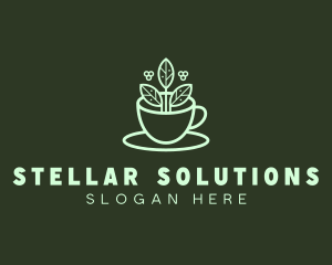 Herbal Tea Cup logo design