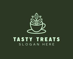 Herbal Tea Cup logo design