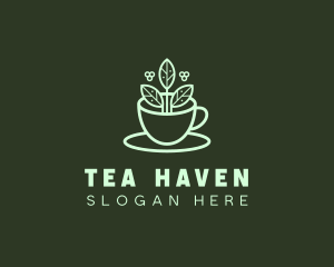 Herbal Tea Cup logo design