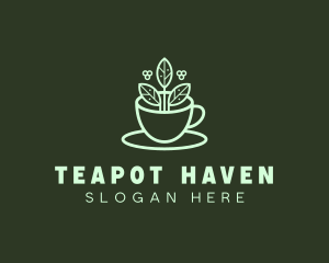 Herbal Tea Cup logo design