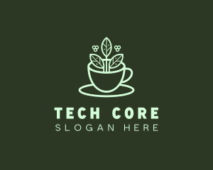 Herbal Tea Cup logo design