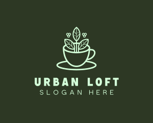 Herbal Tea Cup logo design