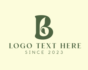 Leaf Farm Letter B logo