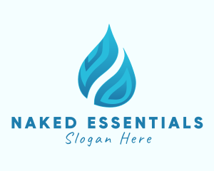 Water Element Droplet logo design