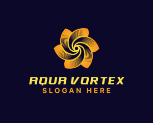 Vortex Fan HVAC logo design