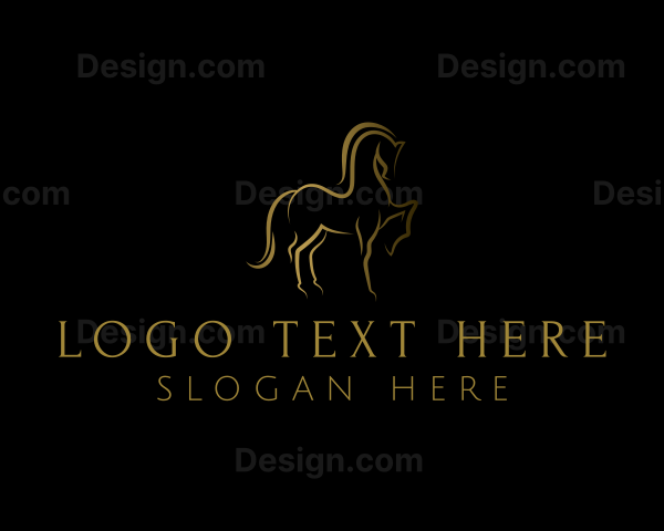 Elegant Horse Stallion Logo