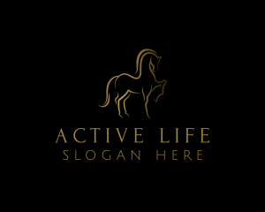 Elegant Horse Stallion Logo