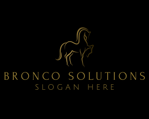 Elegant Horse Stallion logo