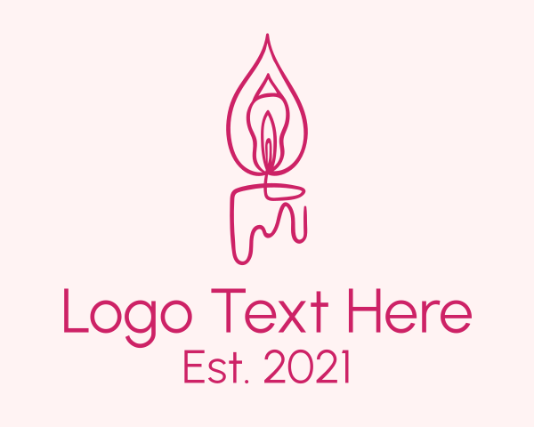 Wax Candle logo example 4