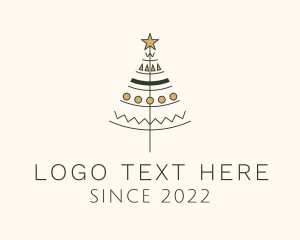 Decorative - Star Decoration Tree logo design