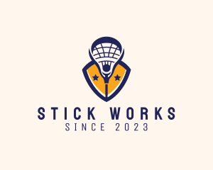 Lacrosse Sports Crest logo design