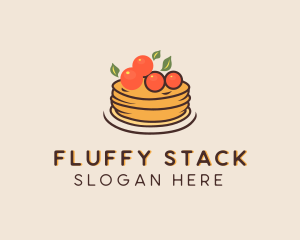 Cherry Pancake Pastry logo design