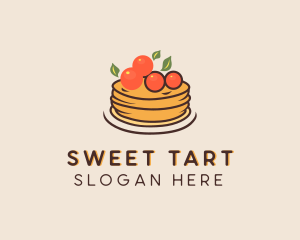 Cherry Pancake Pastry logo design