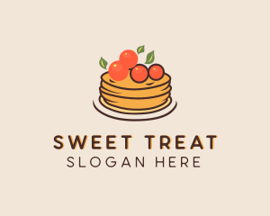 Cherry Pancake Pastry logo design