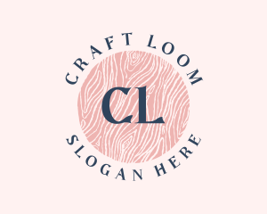 Feminine Wood Craft logo design