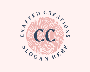 Feminine Wood Craft logo design