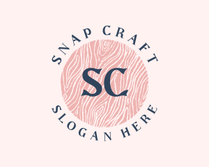 Feminine Wood Craft logo design