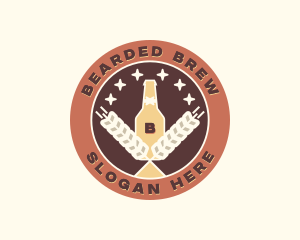 Wheat Beer Brewery logo design