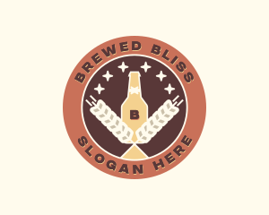 Wheat Beer Brewery logo design