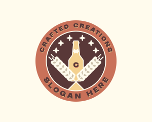 Wheat Beer Brewery logo design