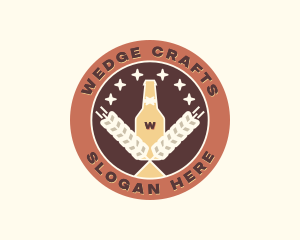 Wheat Beer Brewery logo design