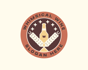 Wheat Beer Brewery logo design