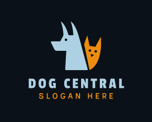 Cat Dog Animal Clinic logo design